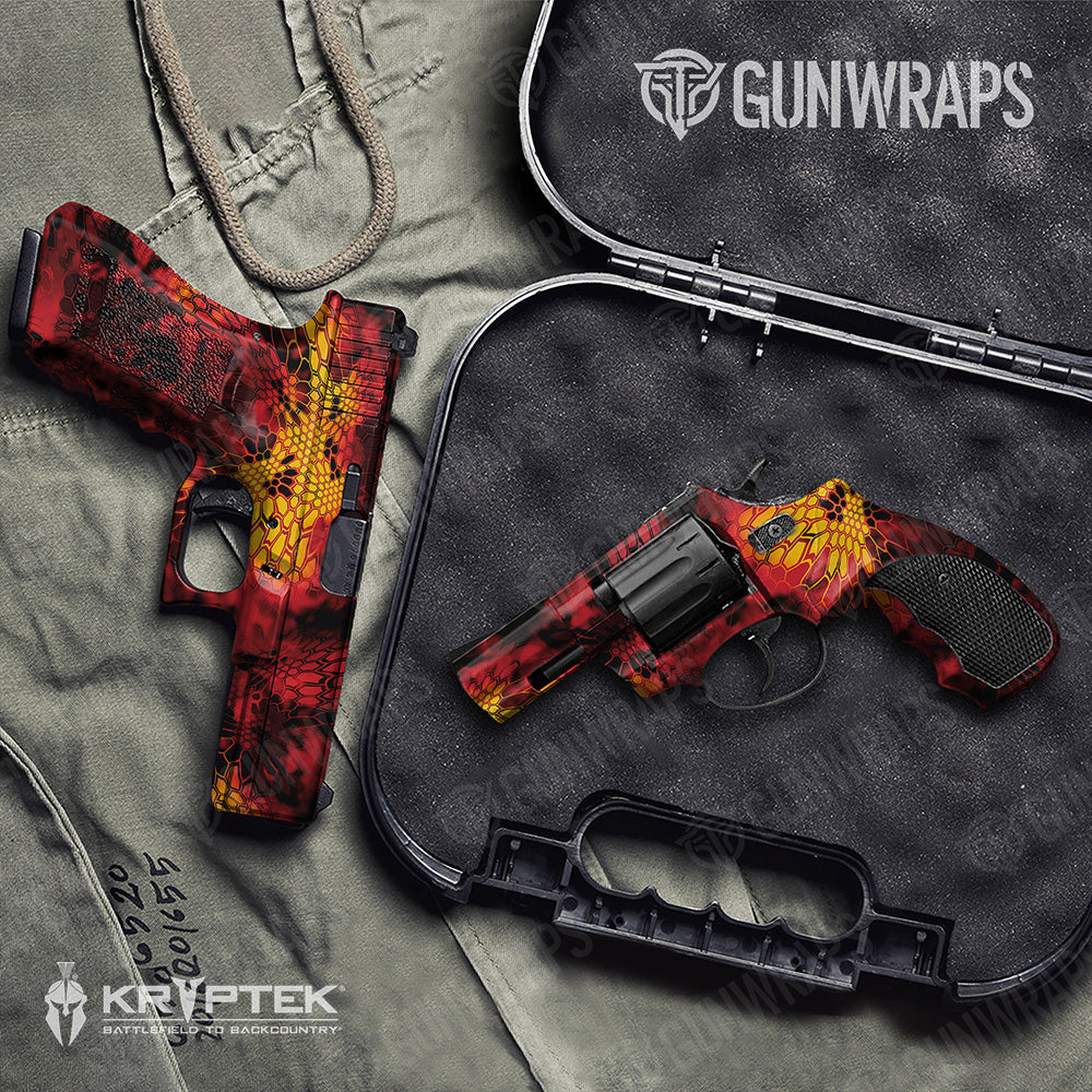 Handgun Kryptek Lava Camo Gun Skin Vinyl Wrap