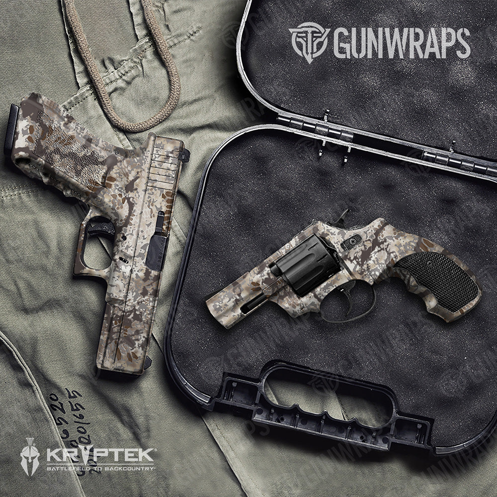 Handgun Kryptek Obskura Driftwood Camo Gun Skin Vinyl Wrap