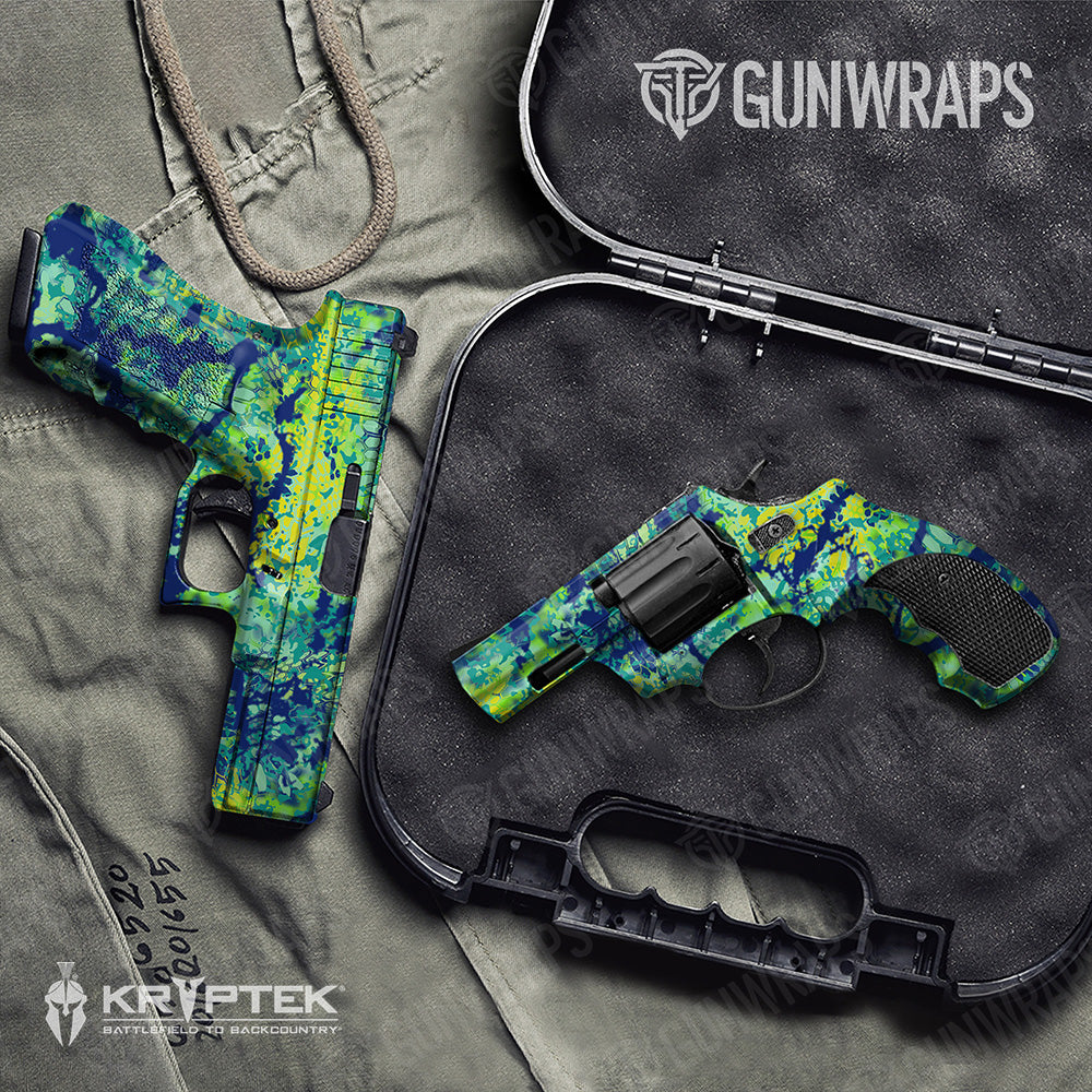 Handgun Kryptek Obskura MahiMahi Camo Gun Skin Vinyl Wrap