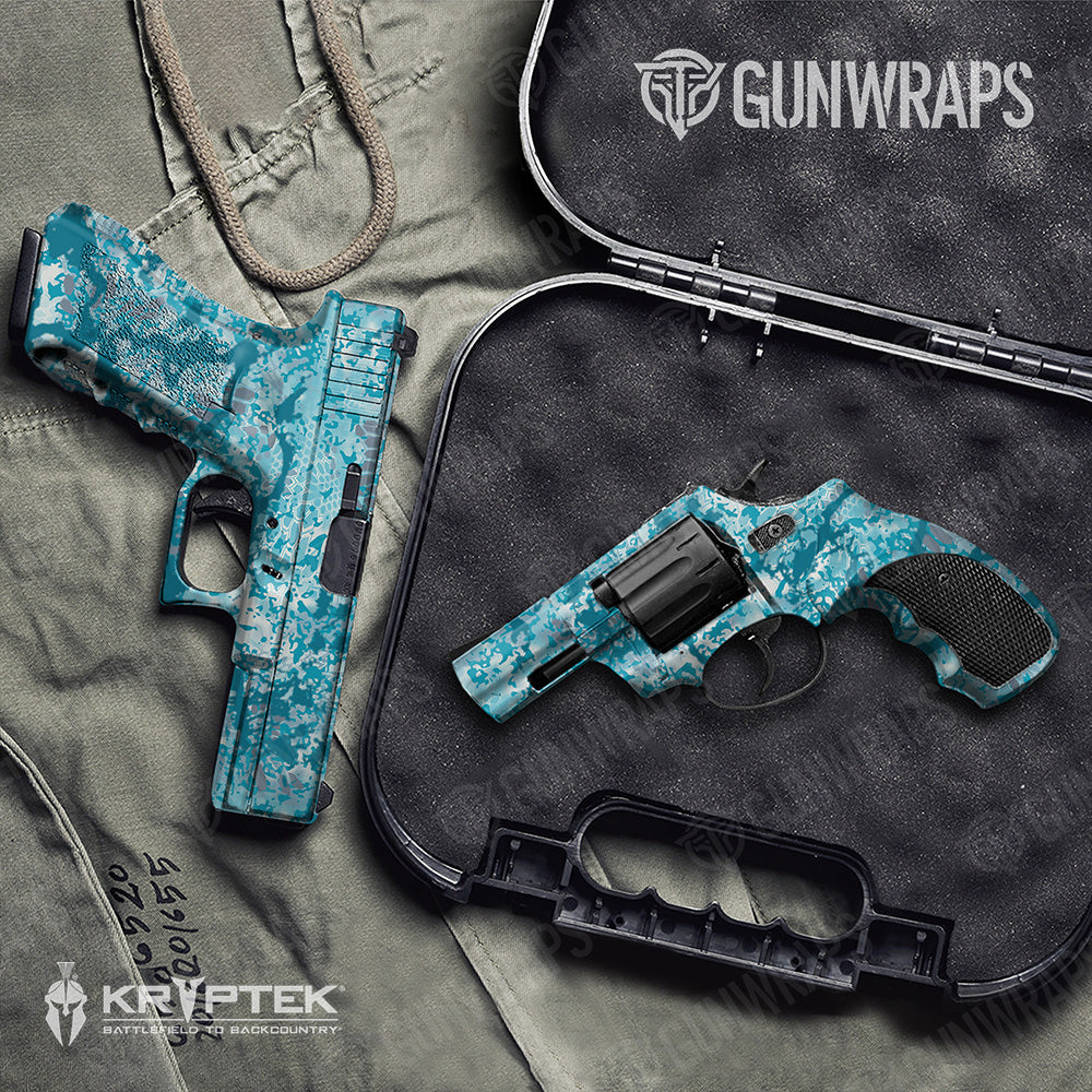 Handgun Kryptek Obskura Shallows Camo Gun Skin Vinyl Wrap