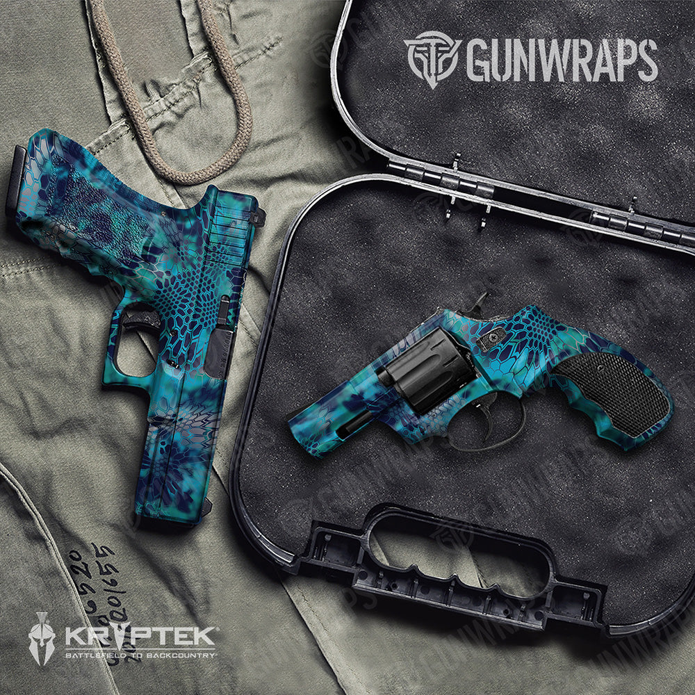 Handgun Kryptek Pontus Camo Gun Skin Vinyl Wrap