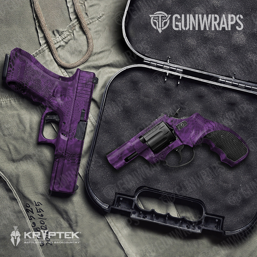 Handgun Kryptek Purple Camo Gun Skin Vinyl Wrap