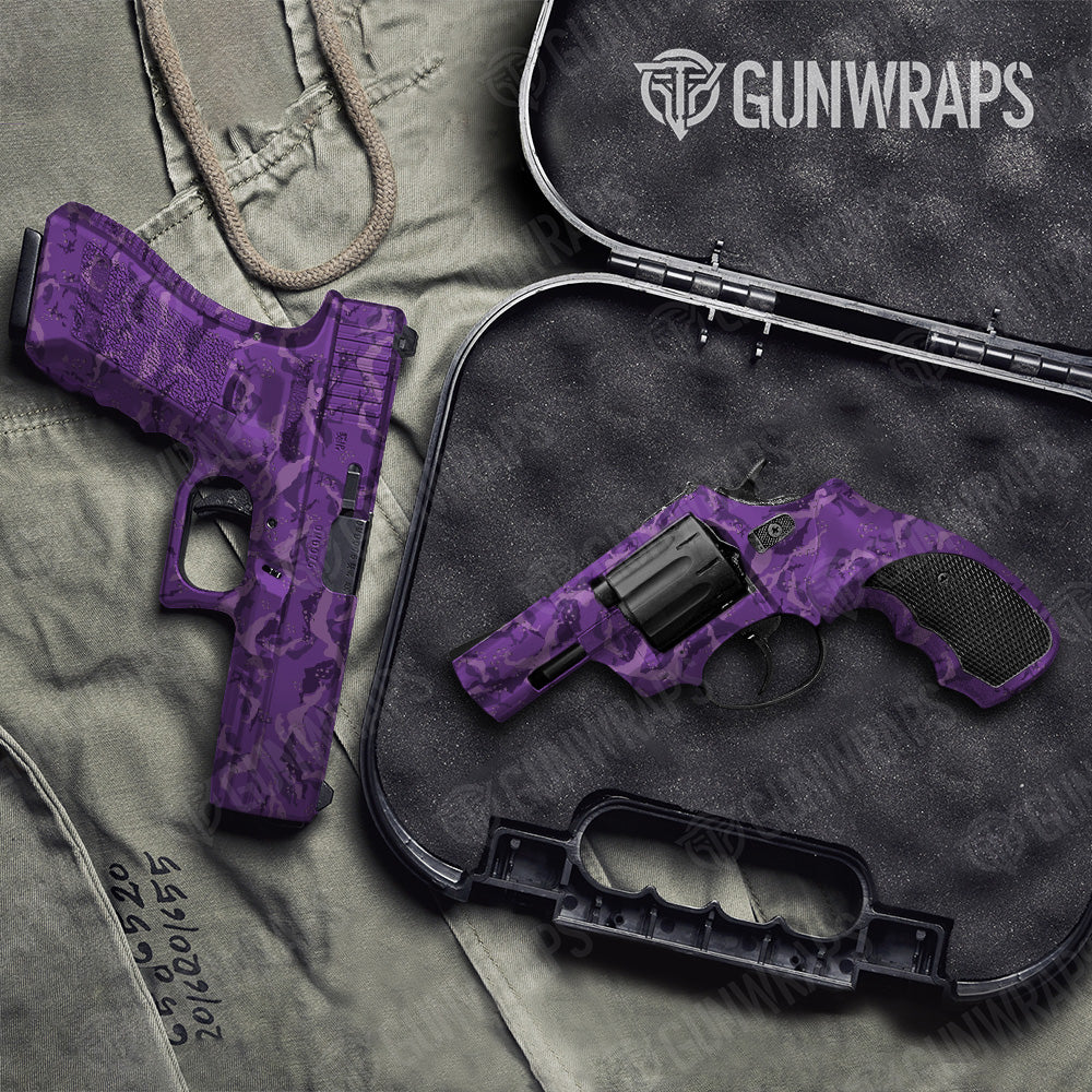 Handgun Battle Storm Elite Purple Camo Gun Skin Vinyl Wrap