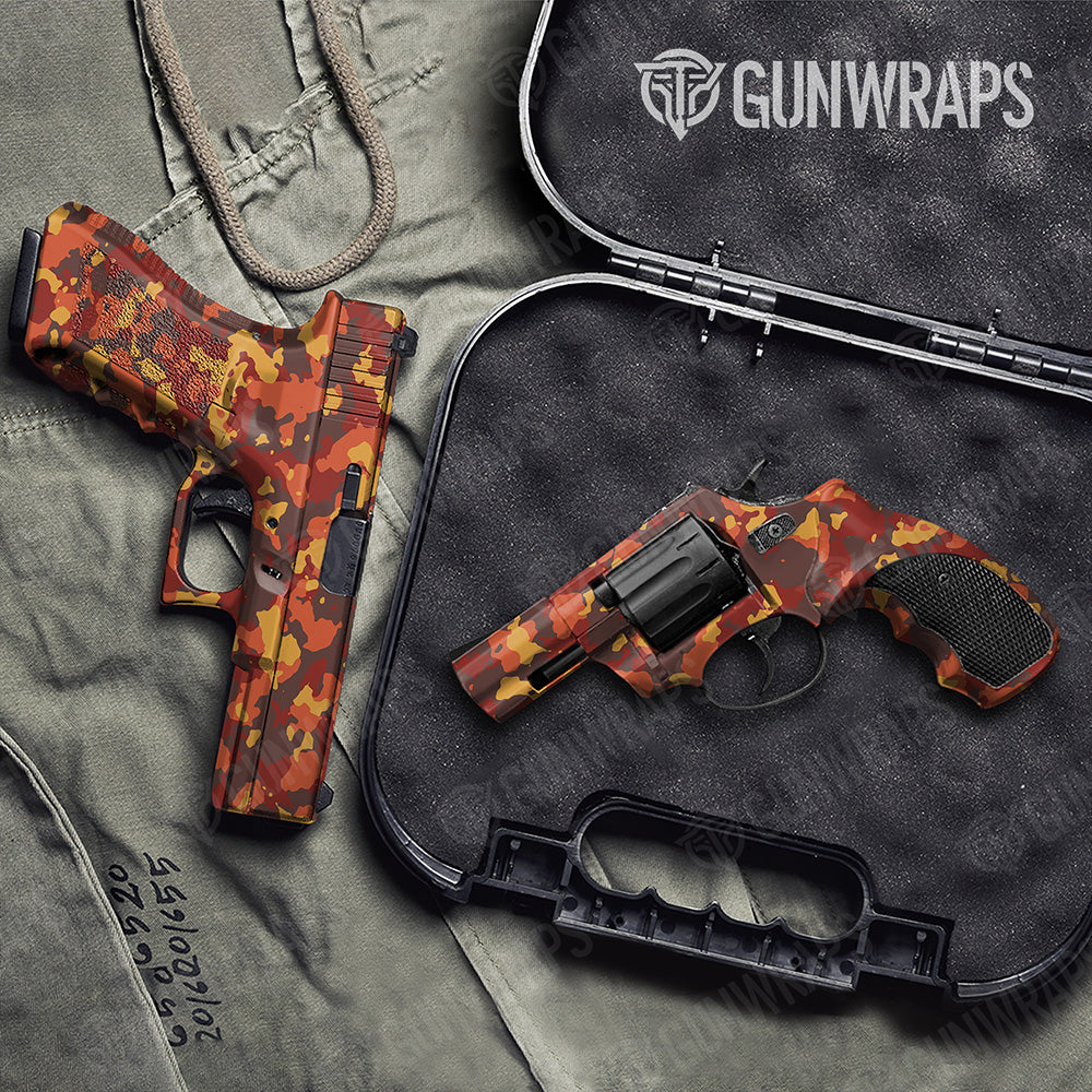 Handgun Cumulus Autumn Camo Gun Skin Vinyl Wrap