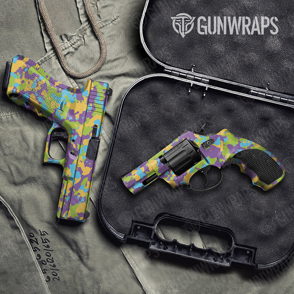 Handgun Cumulus Carnival Camo Gun Skin Vinyl Wrap