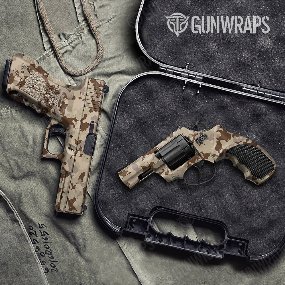 Handgun Cumulus Desert Camo Gun Skin Vinyl Wrap