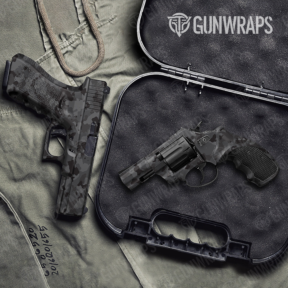 Handgun Cumulus Elite Black Camo Gun Skin Vinyl Wrap