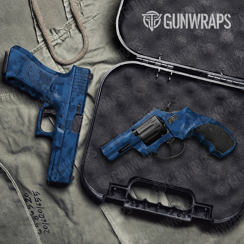 Handgun Cumulus Elite Blue Camo Gun Skin Vinyl Wrap