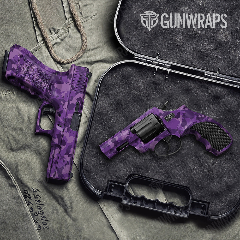 Handgun Cumulus Elite Purple Camo Gun Skin Vinyl Wrap