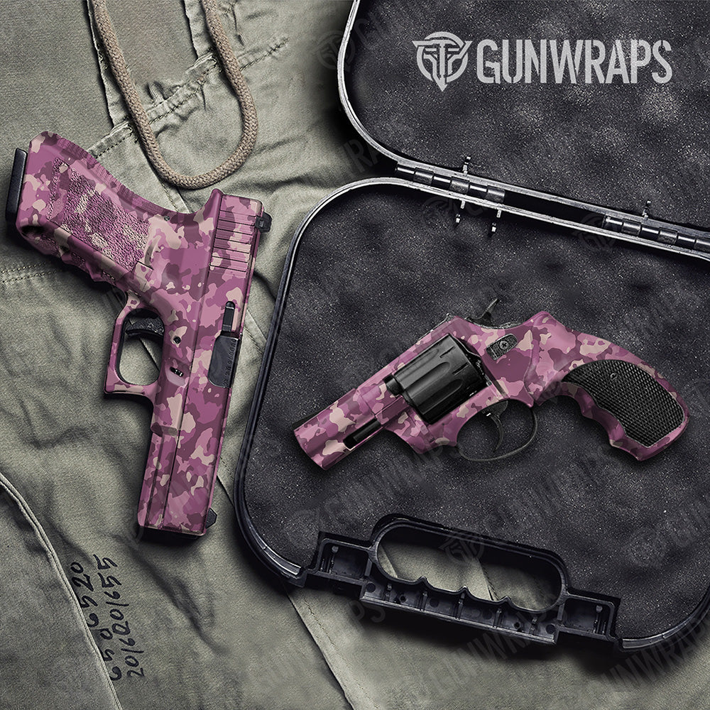 Handgun Cumulus Floral Camo Gun Skin Vinyl Wrap