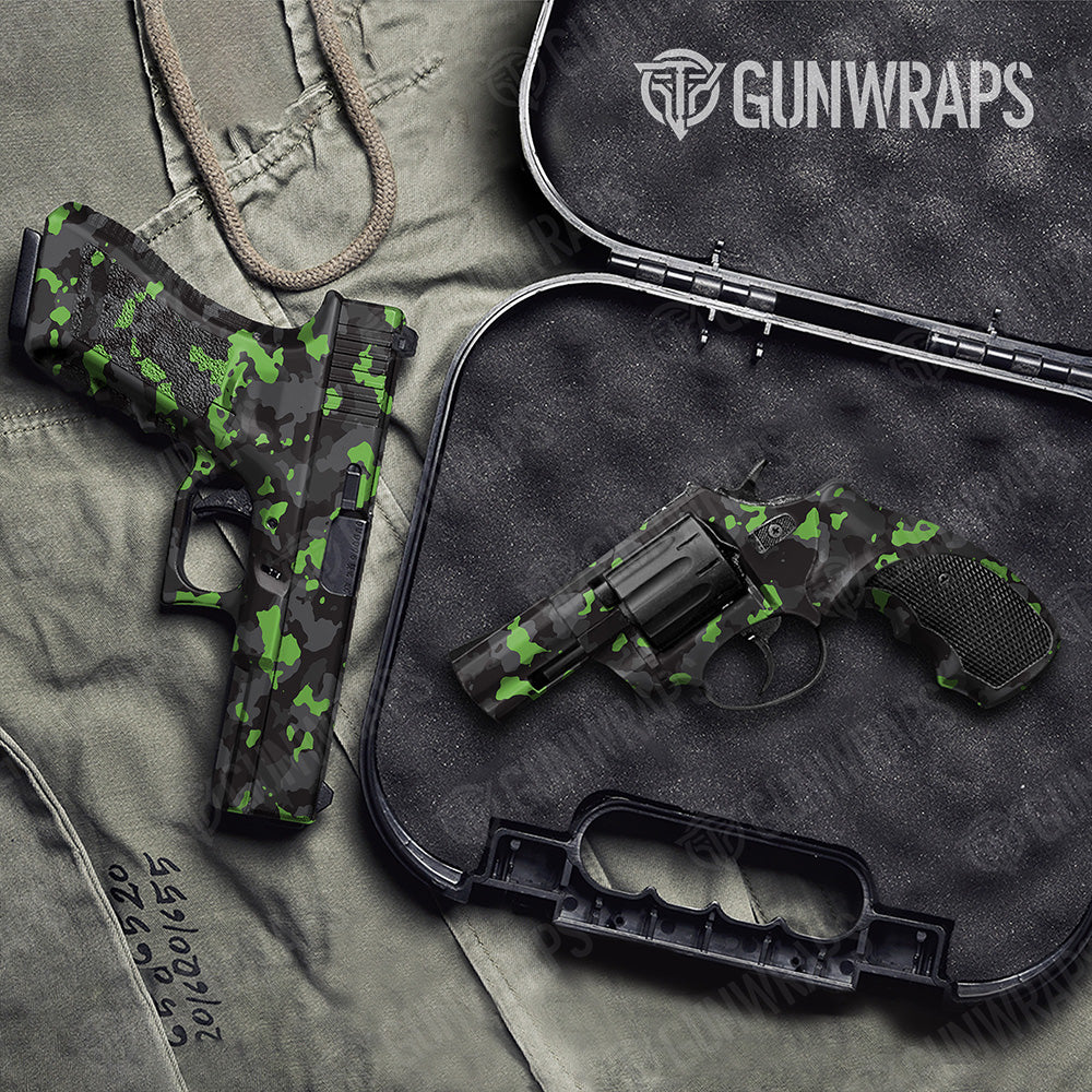 Handgun Cumulus Metro Green Camo Gun Skin Vinyl Wrap