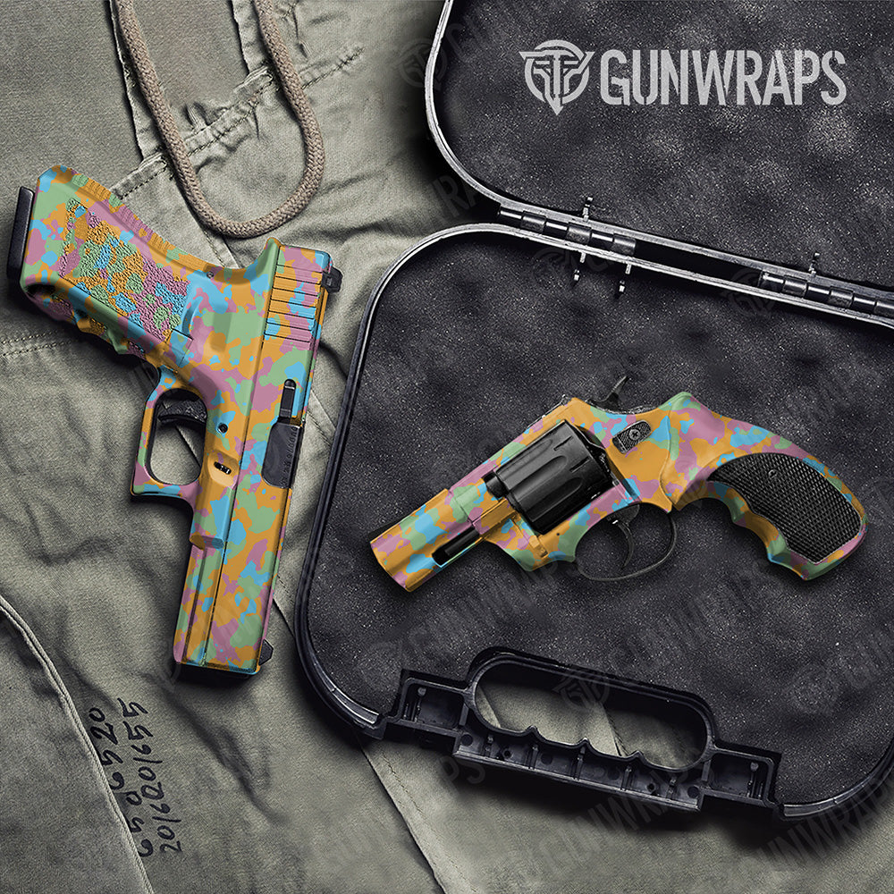 Handgun Cumulus Sherbert Camo Gun Skin Vinyl Wrap