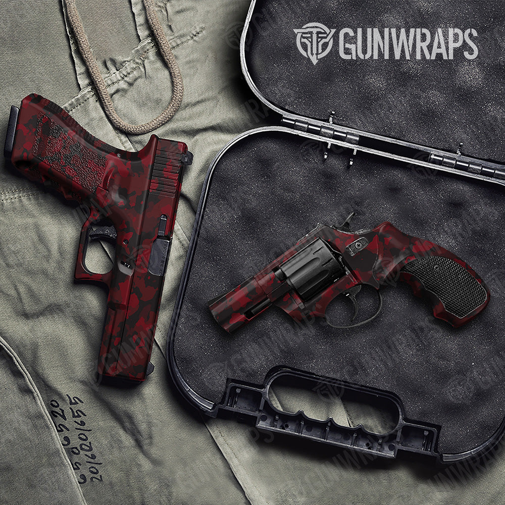 Handgun Cumulus Vampire Red Camo Gun Skin Vinyl Wrap