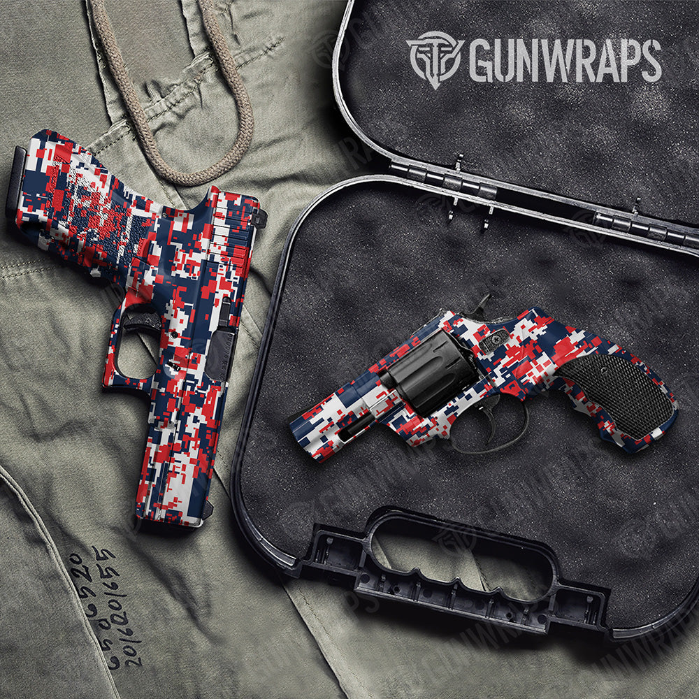 Handgun Digital America Camo Gun Skin Vinyl Wrap