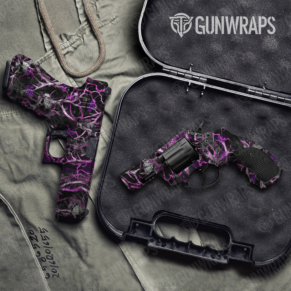 Handgun Nature Pink Voodoo Camo Gun Skin Vinyl Wrap