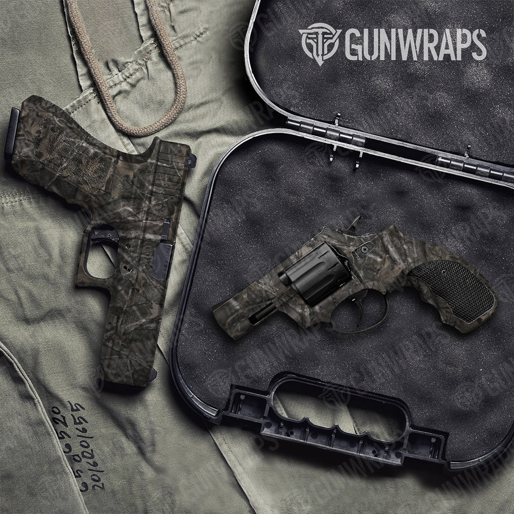 Handgun Nature Woodland Camo Gun Skin Vinyl Wrap