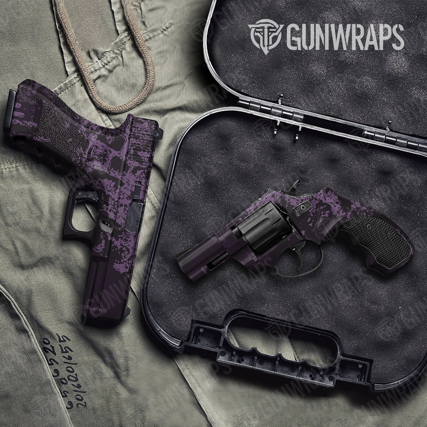 Handgun Pasted Darkwing Camo Gun Skin Vinyl Wrap