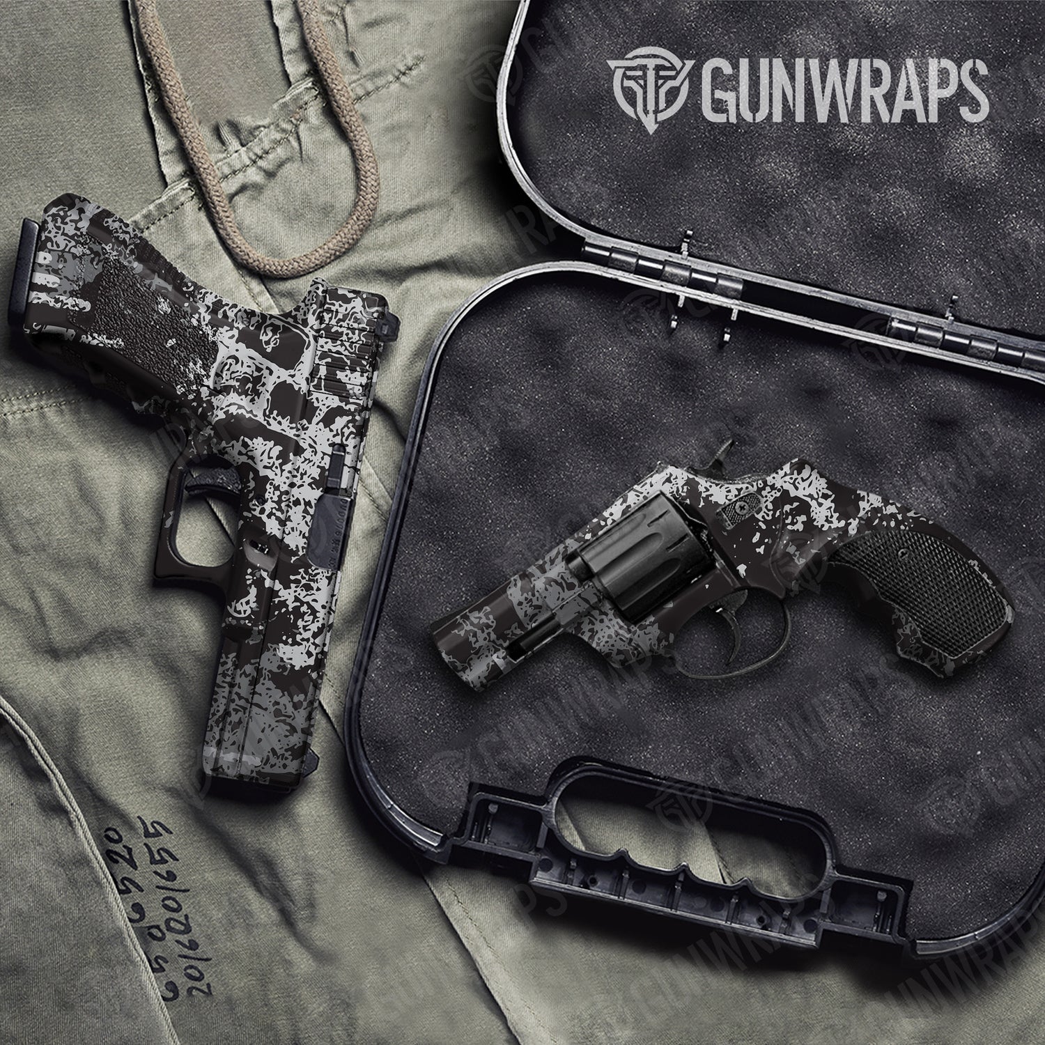 Handgun Pasted Urban Night Camo Gun Skin Vinyl Wrap