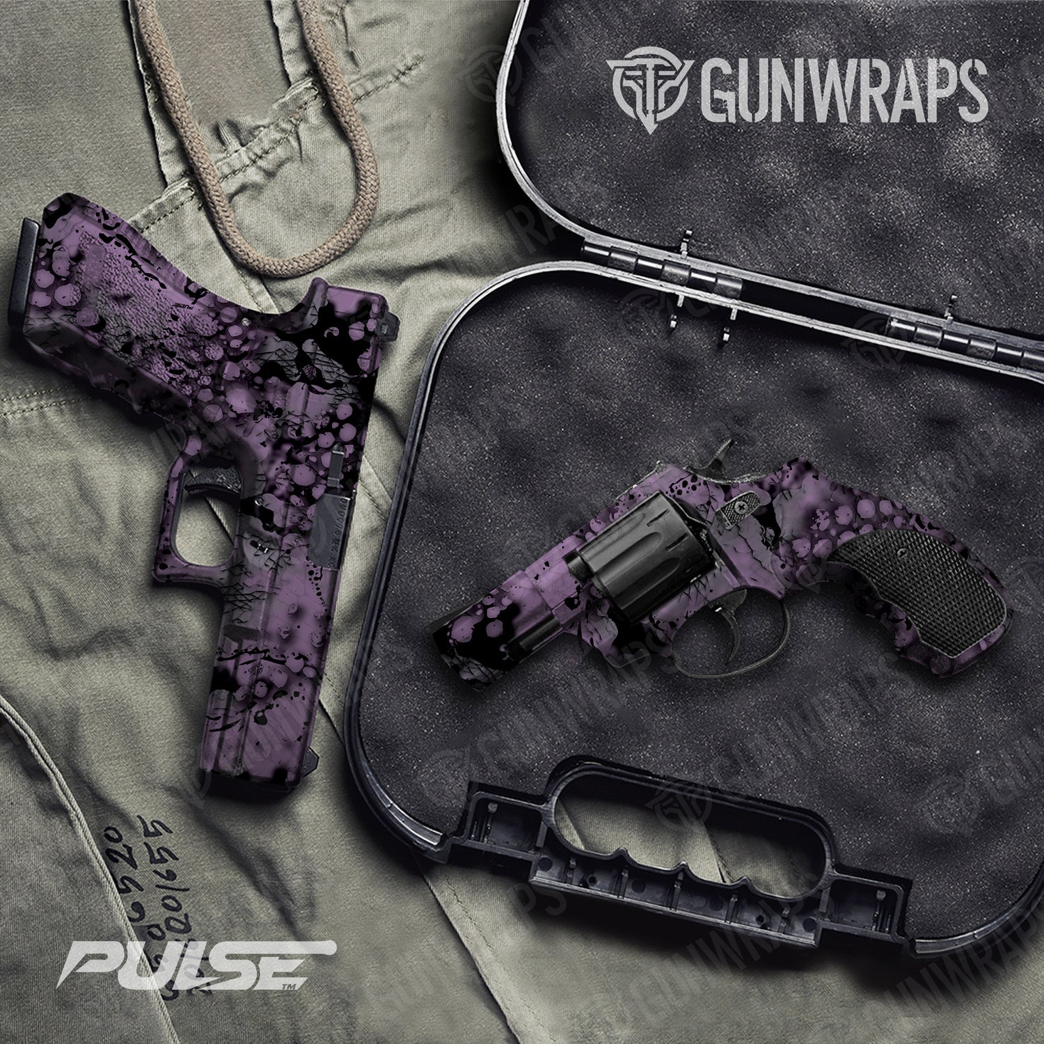 Handgun Pulse Galaxy Camo Gun Skin Vinyl Wrap