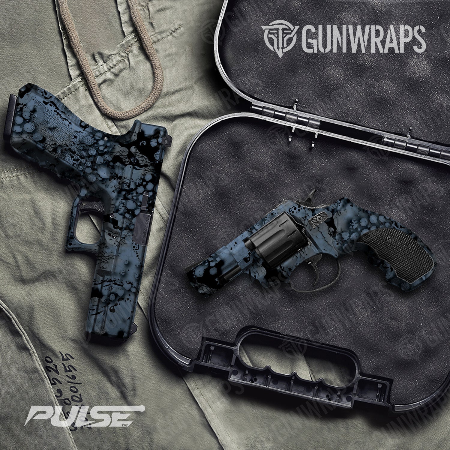 Handgun Pulse Riptide Camo Gun Skin Vinyl Wrap