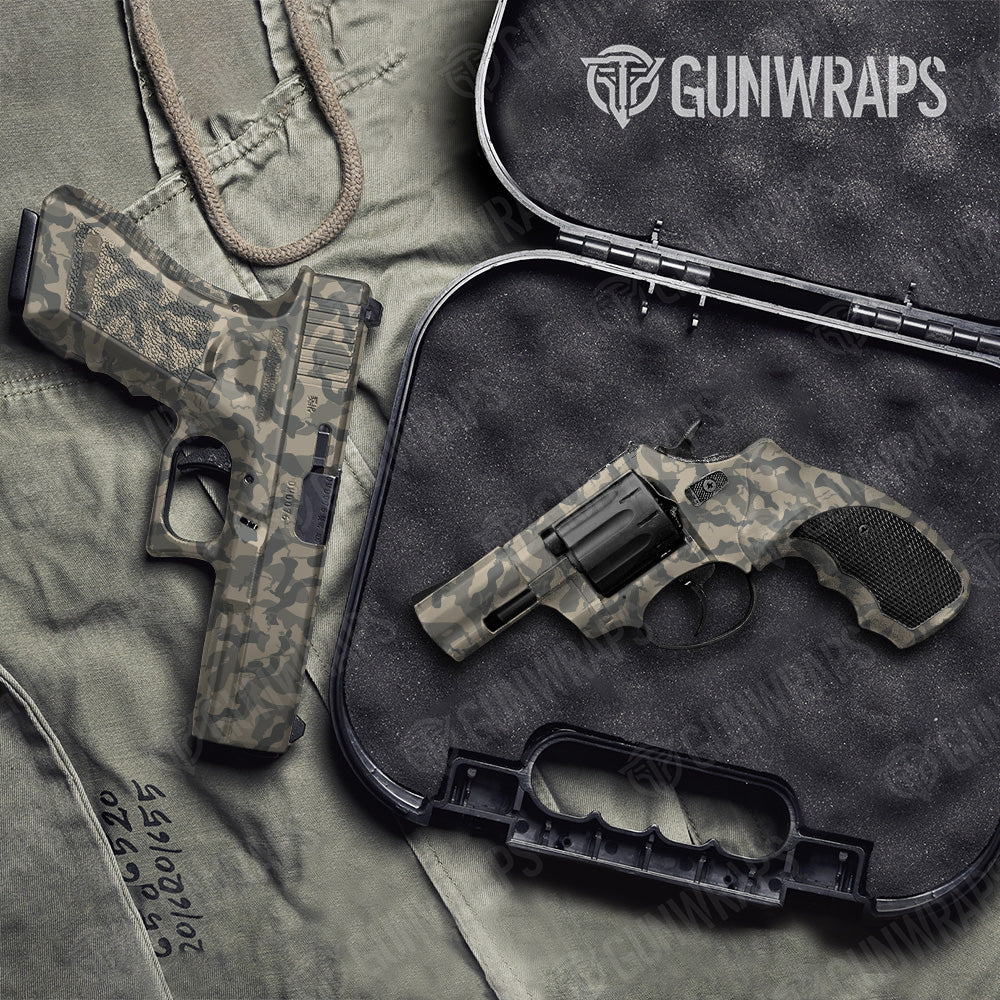 Handgun Ragged Army Camo Gun Skin Vinyl Wrap