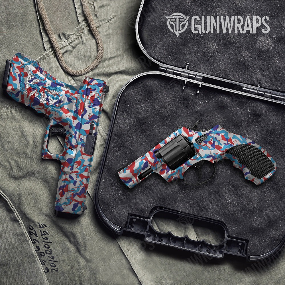 Handgun Ragged M Series Camo Gun Skin Vinyl Wrap