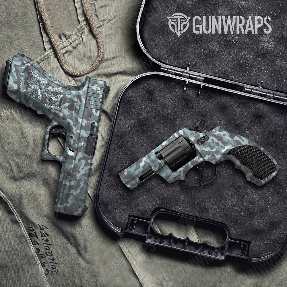 Handgun Ragged Overcast Camo Gun Skin Vinyl Wrap