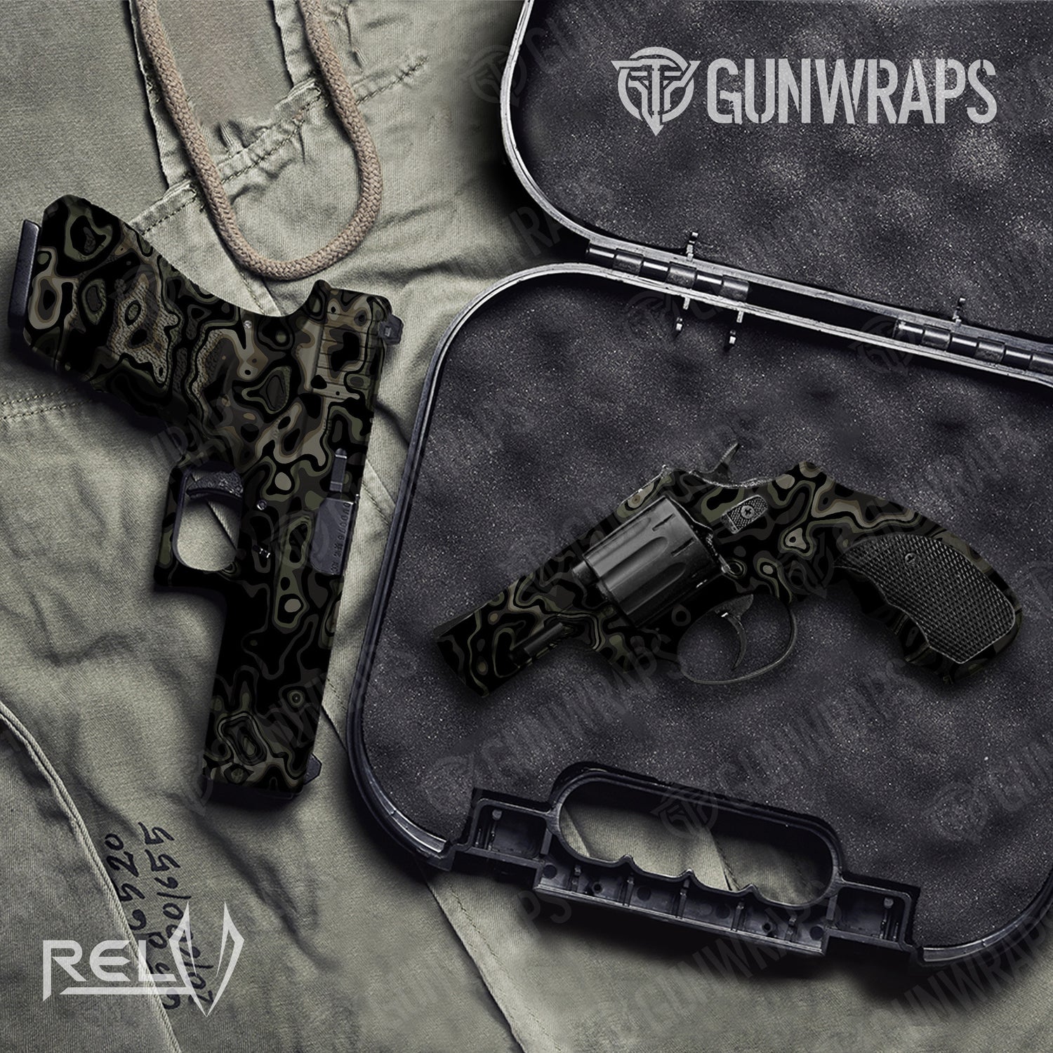 Handgun X3 RELV Marauder Camo Gun Skin Vinyl Wrap