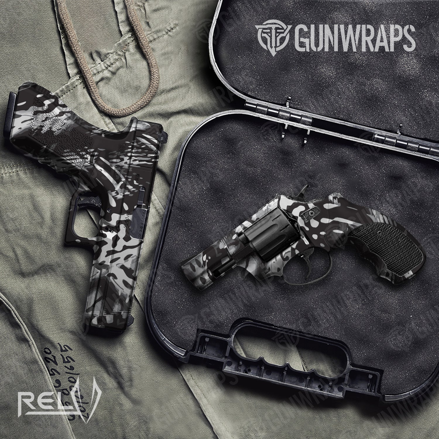 Handgun X3 RELV Medusa Camo Gun Skin Vinyl Wrap