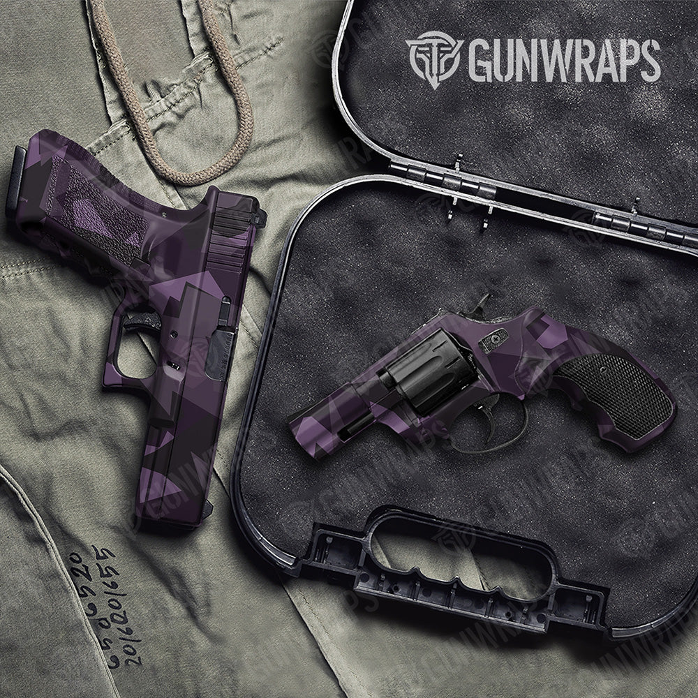 Handgun Shattered Darkwing Camo Gun Skin Vinyl Wrap