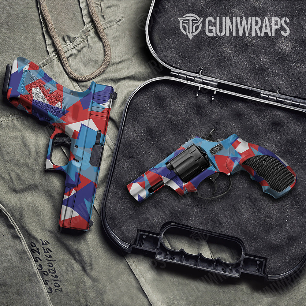 Handgun Shattered M Series Camo Gun Skin Vinyl Wrap