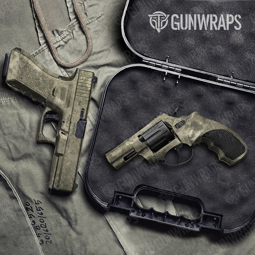 Handgun Substrate Sandstone Camo Gun Skin Vinyl Wrap