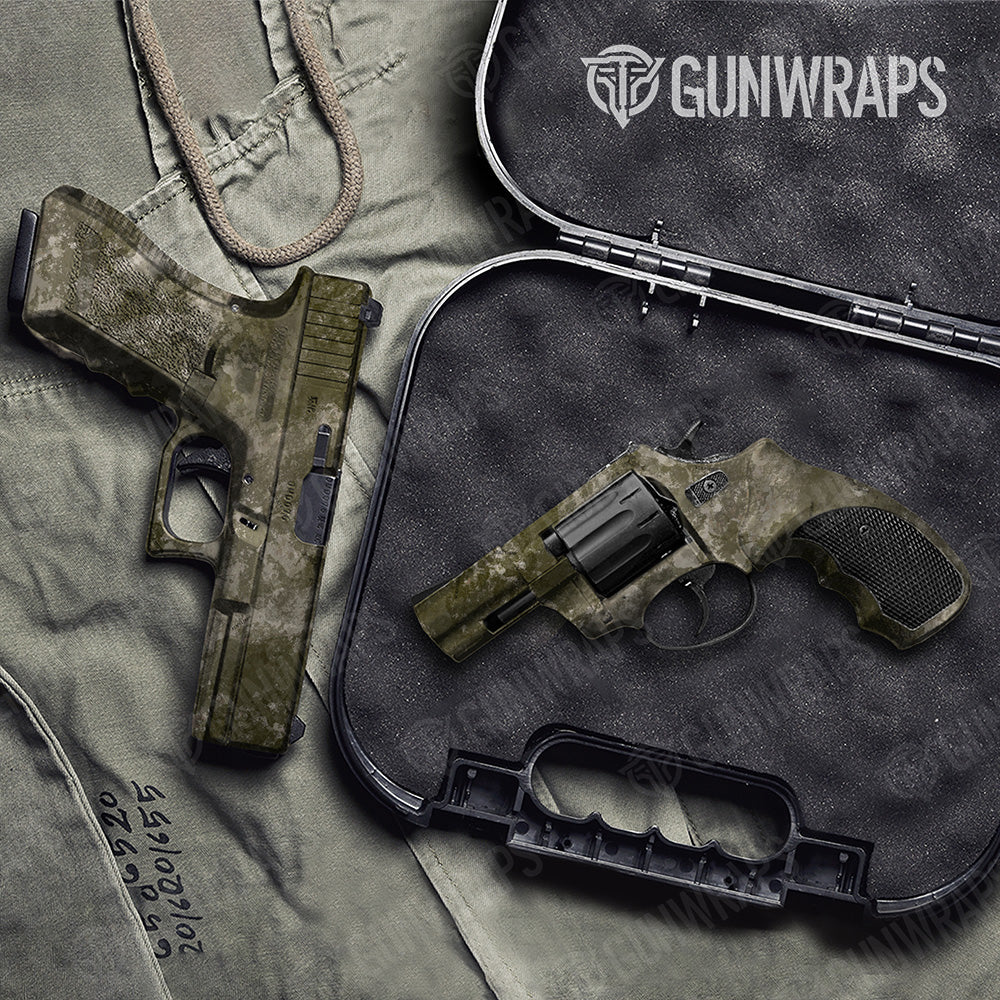 Handgun Substrate Sierra Camo Gun Skin Vinyl Wrap