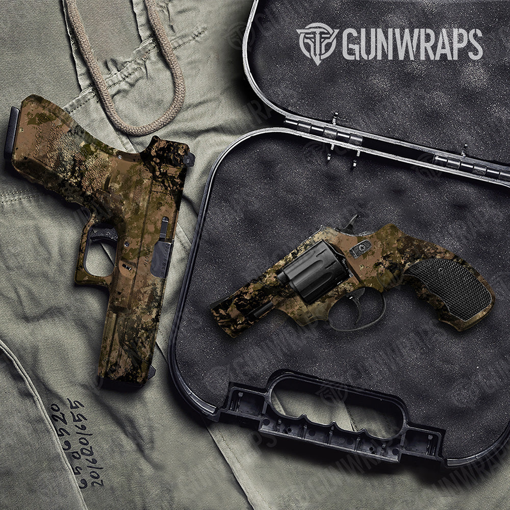 Handgun Substrate Spoor Camo Gun Skin Vinyl Wrap