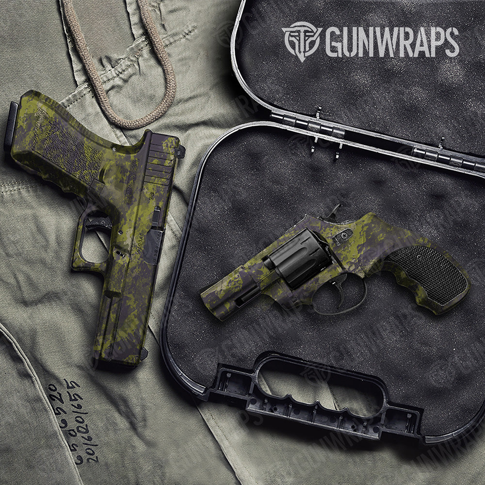 Handgun Substrate Stockholm Camo Gun Skin Vinyl Wrap