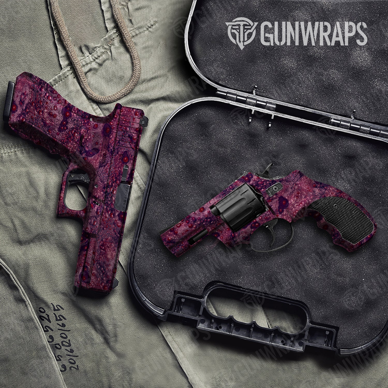 Handgun Toadaflage Berry Crush Camo Gun Skin Vinyl Wrap