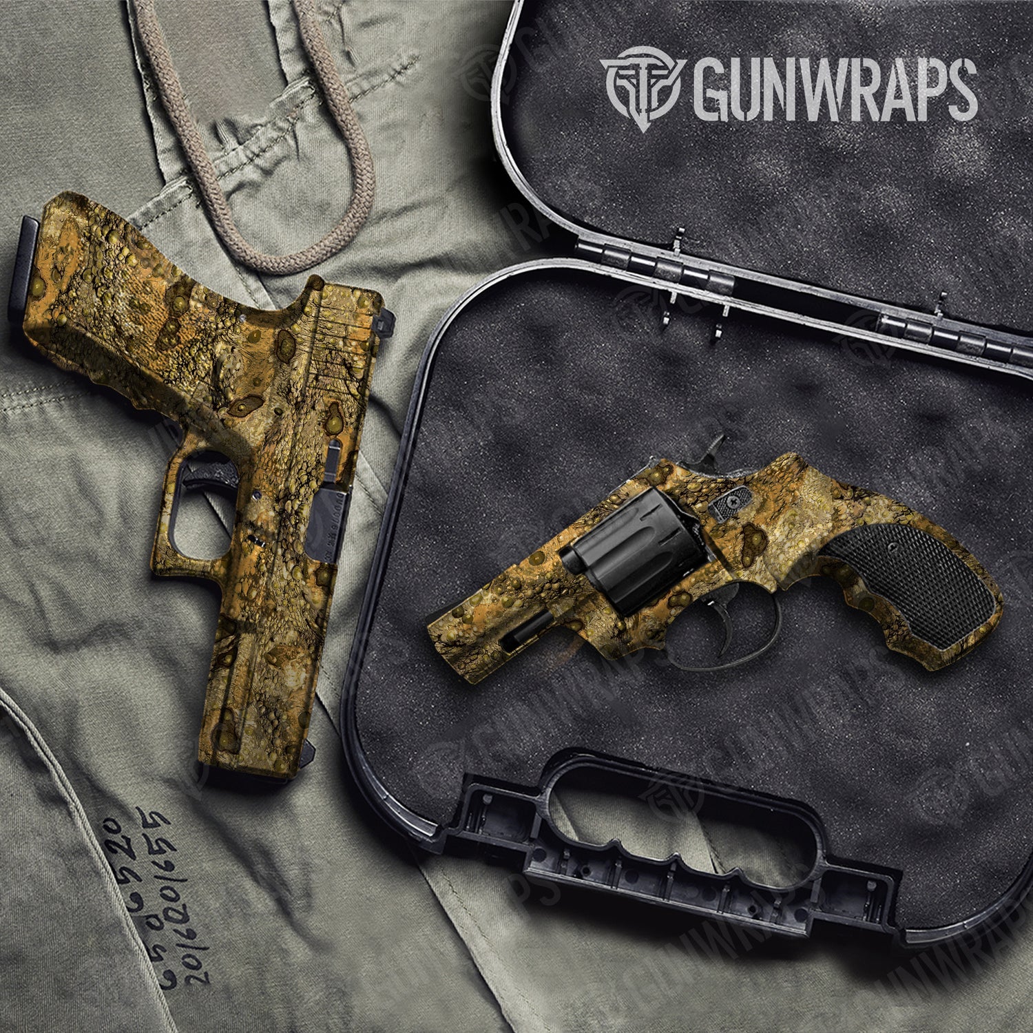 Handgun Toadaflage Ear Wax Camo Gun Skin Vinyl Wrap