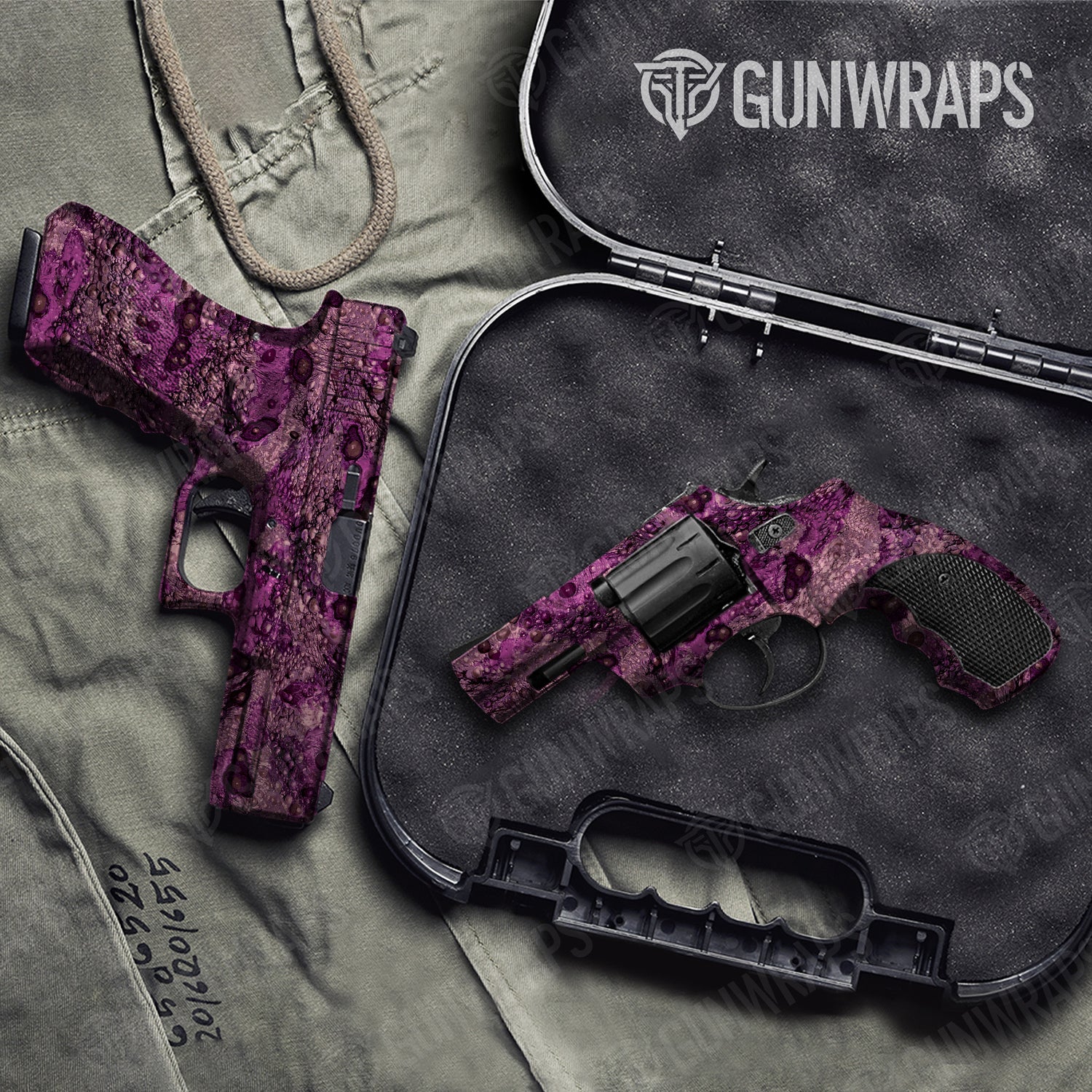 Handgun Toadaflage Grape Jelly Camo Gun Skin Vinyl Wrap