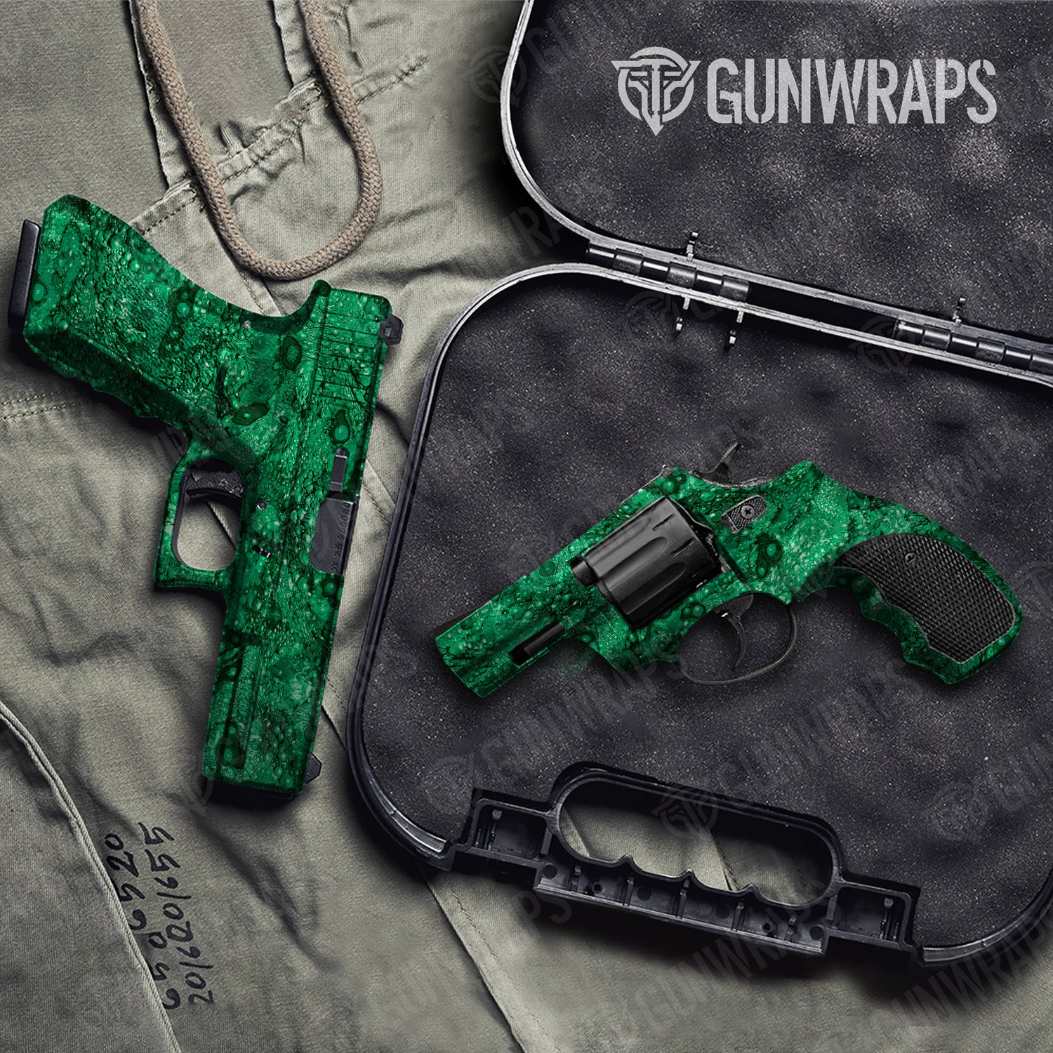 Handgun Toadaflage Green Camo Gun Skin Vinyl Wrap