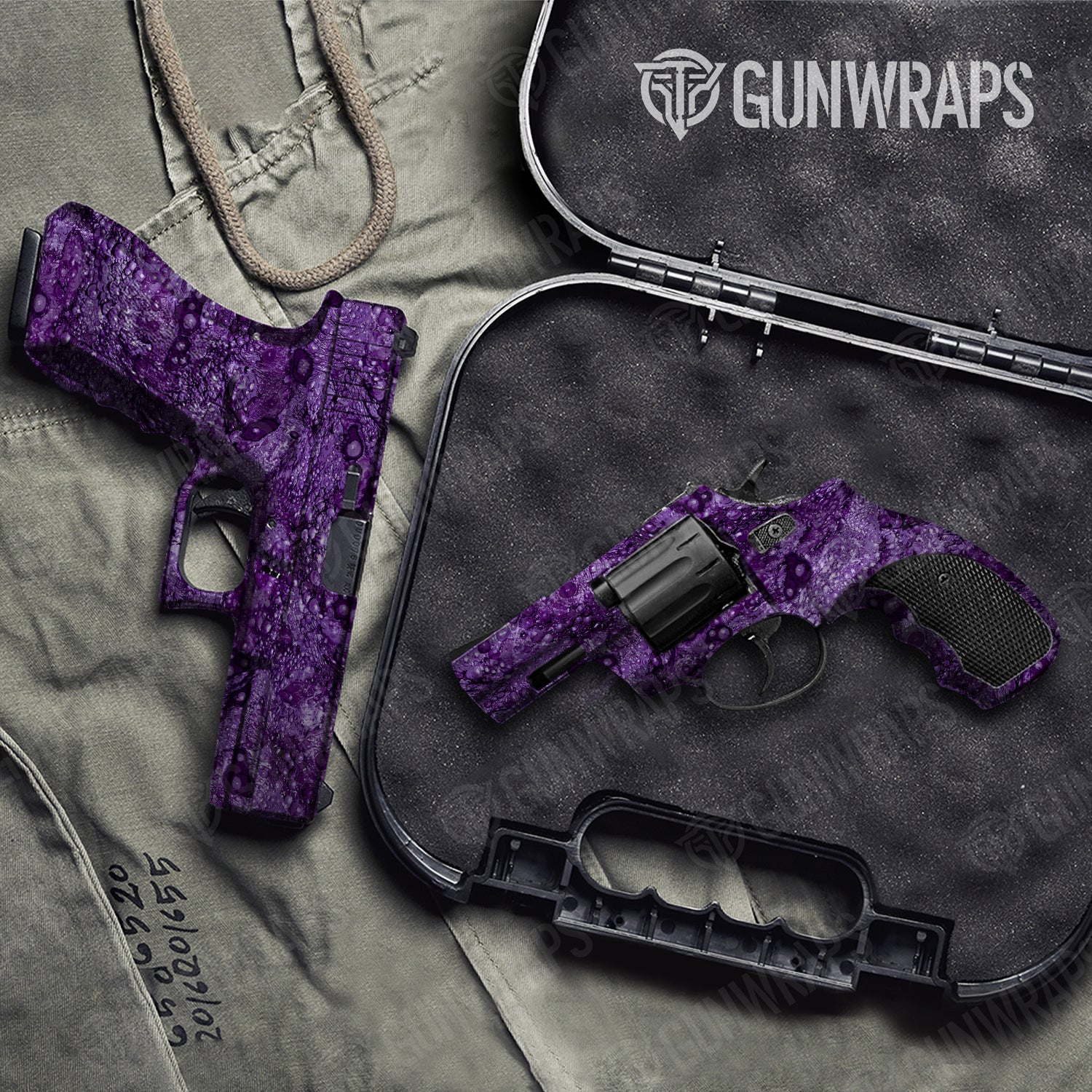 Handgun Toadaflage Purple Camo Gun Skin Vinyl Wrap