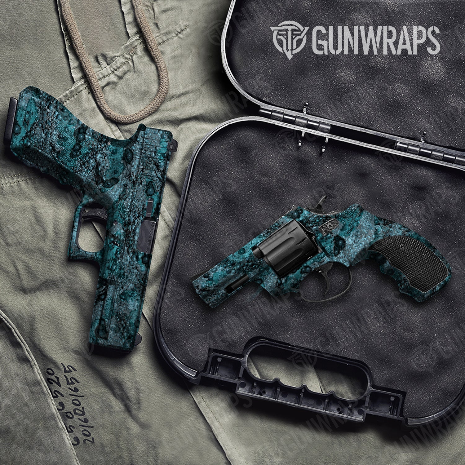 Handgun Toadaflage River Camo Gun Skin Vinyl Wrap