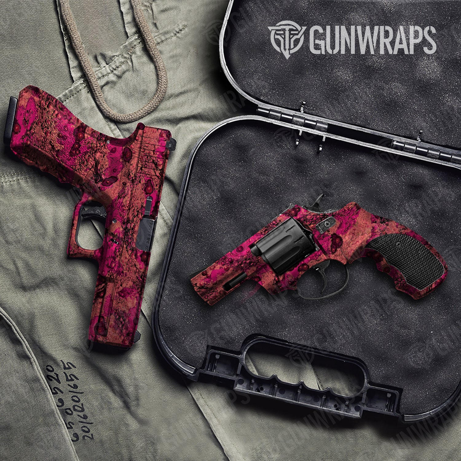 Handgun Toadaflage Watermelon Camo Gun Skin Vinyl Wrap