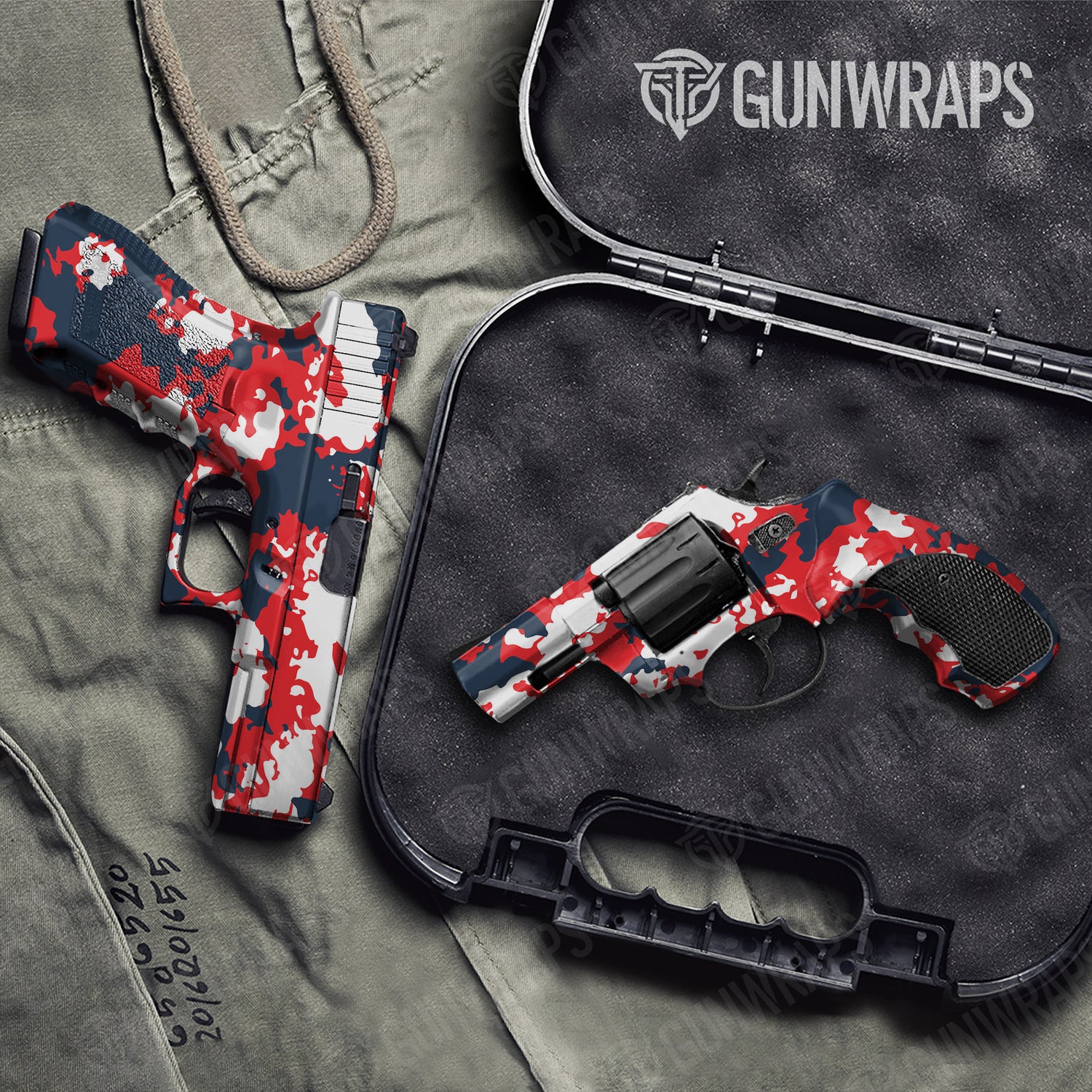 Handgun Treetop America Camo Gun Skin Vinyl Wrap