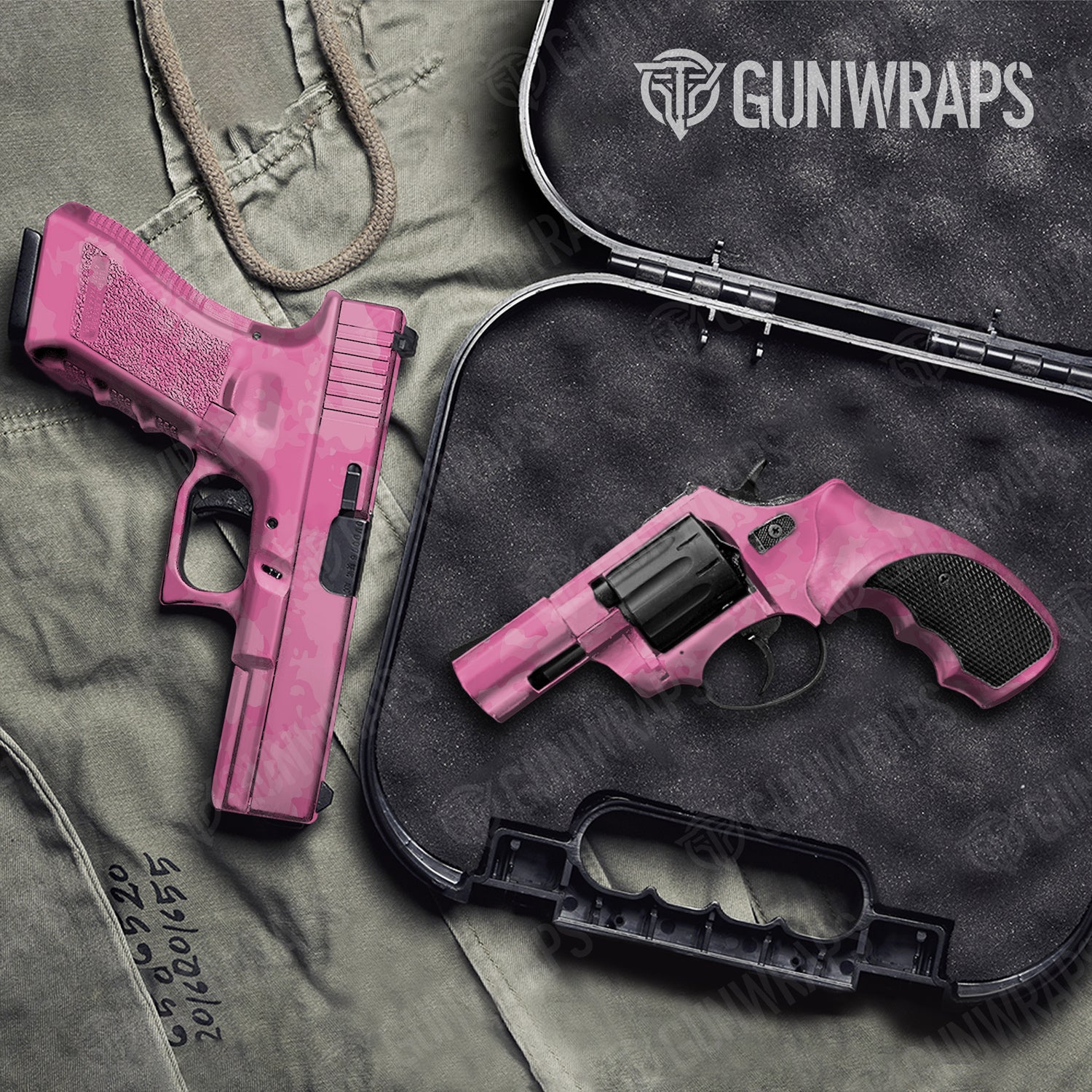 Handgun Treetop Elite Pink Camo Gun Skin Vinyl Wrap