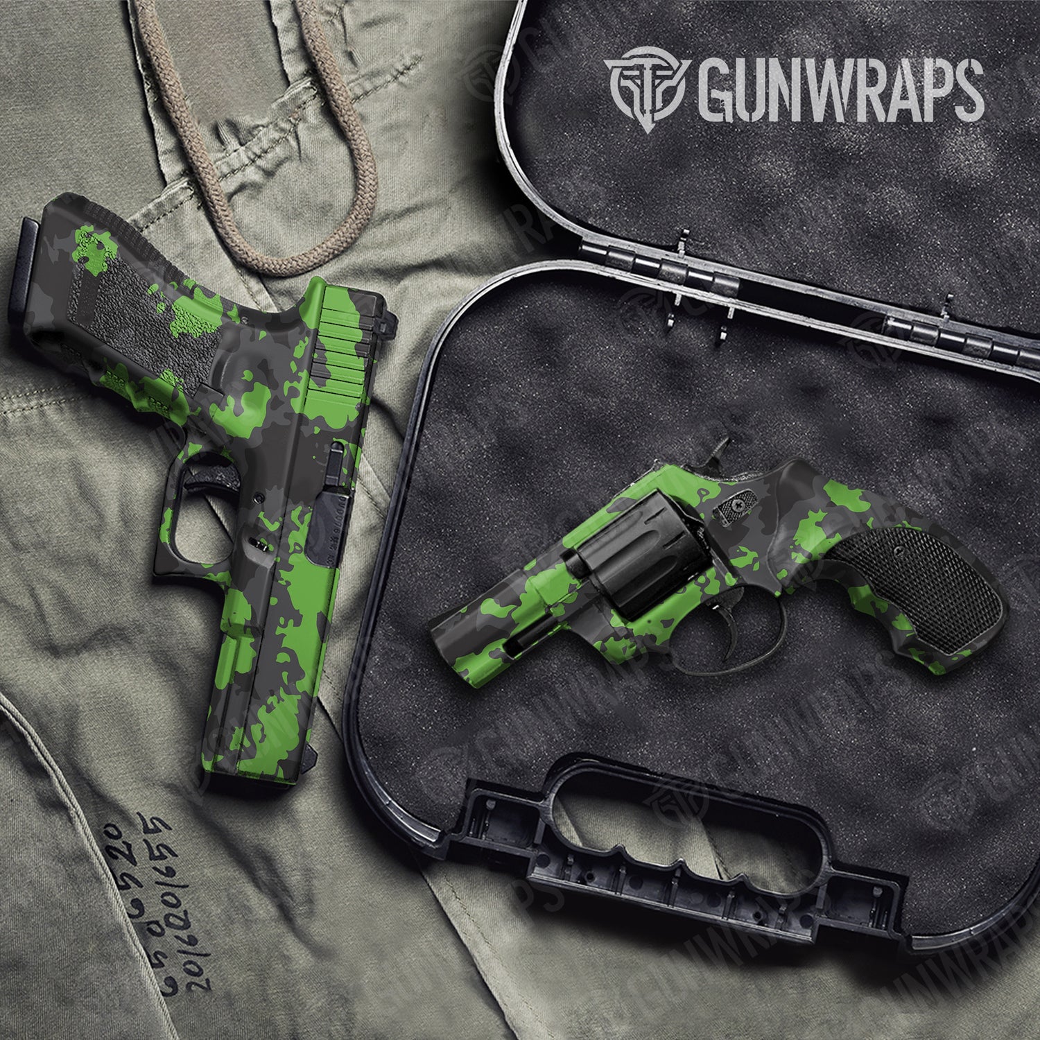 Handgun Treetop Metro Green Camo Gun Skin Vinyl Wrap