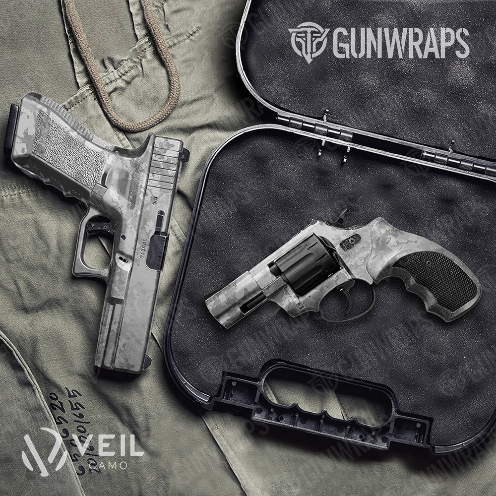 Handgun Veil Stoke Whiteout Camo Gun Skin Vinyl Wrap