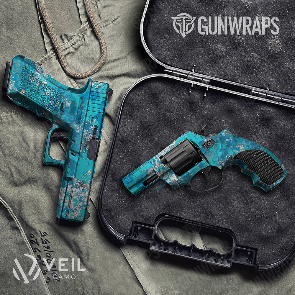 Handgun Veil Wideland Mariner Camo Gun Skin Vinyl Wrap