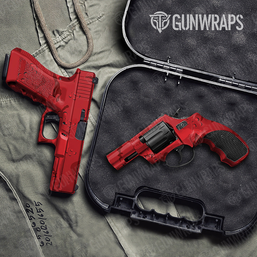 Handgun Battle Storm XL Elite Red Camo Gun Skin Vinyl Wrap