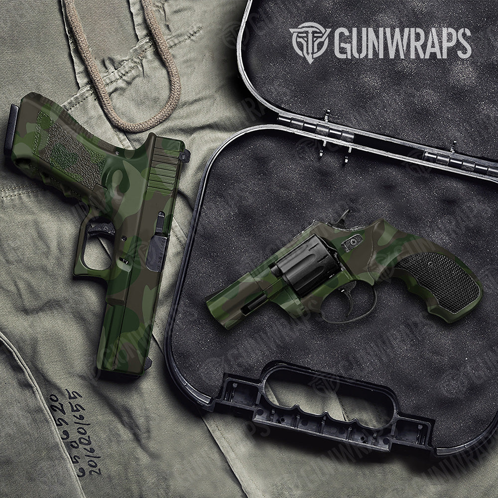 Handgun Classic XL Army Dark Green Camo Gun Skin Vinyl Wrap