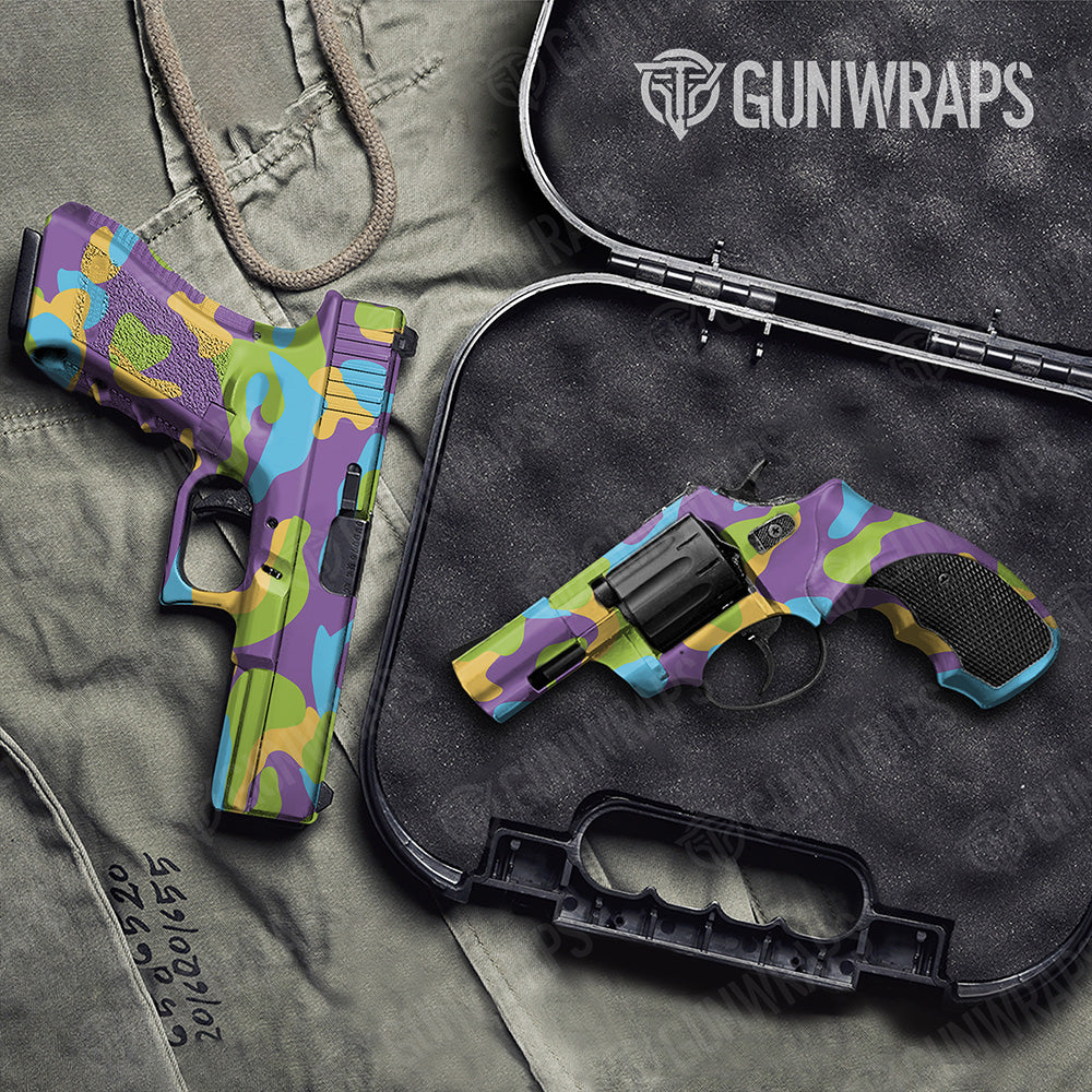 Handgun Classic XL Carnival Camo Gun Skin Vinyl Wrap